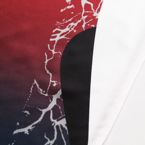 Camiseta Deportiva Sublimada Personalizada al por Mayor para Hombre, Cuello en V, Diseño Degradado, Transpirable, Ropa Deportiva OEM - Product Image 4