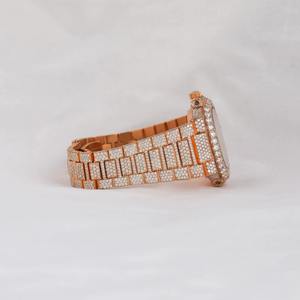 Montre de luxe personnalisée Hip Hop avec diamants Moissanite pour hommes, cadran personnalisé et design unique - Product Image 3