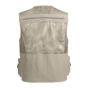 Chaleco de pesca de malla de alta calidad sin mangas, con múltiples bolsillos, de secado rápido, ligero, para pesca en invierno, para hombre. - Product Image 2