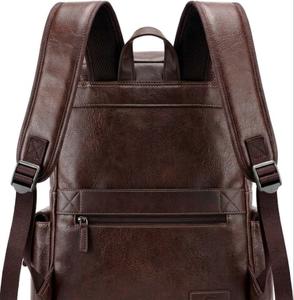 Factory Price OEM Customized Men's <b>Leather</b> <b>Laptop</b> Bag Premium Business <b>Backpack</b> Casual School Daypack - Product Image 2