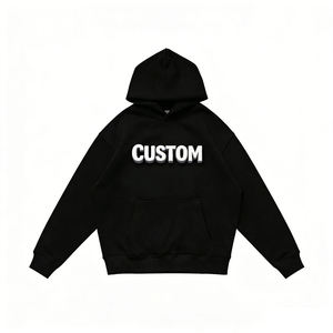 เสื้อฮู้ดโอเวอร์ไซส์สไตล์สตรีทแวร์ผ้าคอตตอนหนานุ่มจากอเมริกา รุ่น 1 1 แบบสวมหัว มีกระเป๋าปักลาย เป็นมิตรต่อสิ่งแวดล้อม ระบายอากาศได้ดี สำหรับผู้ชาย - Product Image 6