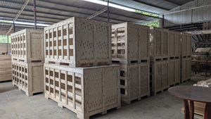 Low cost <b>Crate</b> Strong Sturdy Wooden Case Container for Storage Export Design Plywood <b>Box</b> Custom Dimension Dimensions - Product Image 3