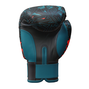 Guantes de Boxeo Elegantes con Patrón Geométrico, Guantes de Entrenamiento de Cuero Sintético, Soporte Cómodo para la Muñeca para Uso en Fitness - Product Image 2