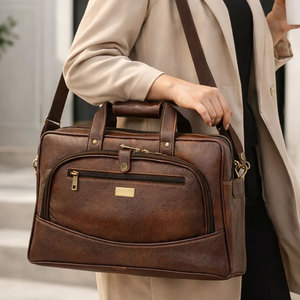 Sacs pour ordinateur portable en cuir pour adultes, sacs pour ordinateur portable multifonctionnels de haute qualité, sacs pour ordinateur portable tendance pour la saison hivernale - Product Image 4