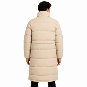 Veste d'hiver longue imperméable pour homme, parka épaisse et chaude, rembourrée, coupe-vent, à capuche, pour le ski, la neige, les activités de plein air, style décontracté, grande taille - Product Image 2
