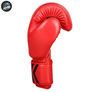 Guantes de Boxeo Profesionales de Cuero con Logotipo Personalizado de Buena Calidad, con Absorción de Humedad, Cierre de Gancho y Bucle Unisex, Talla Grande, Transpirables - Product Image 6