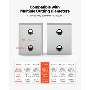 6 pièces de rechange 7/8 pouces 22 mm # 7 Lames électriques de coupe-ferraille double face CR12MOV haute dureté, lames industrielles, nouveau modèle - Product Image 6