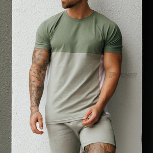 T-shirt pour homme personnalisé, effet délavé, 100% coton, tissu tricoté, vêtements de sport et de fitness avec logo personnalisé - Product Image 5