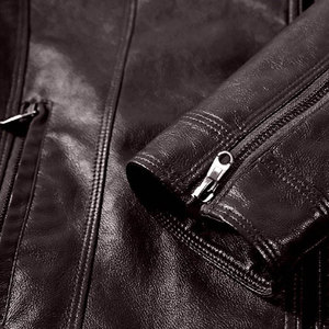 Chaquetas de Cuero para Hombre de Alta Calidad, Logotipo Personalizado, Cuero Genuino, Chaqueta de Motocicleta Clásica de Moda, Venta al Por Mayor - Product Image 5