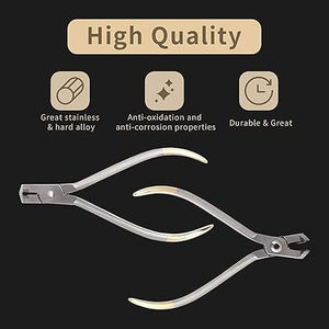 Manual Dental Flush Hold and Cut Hard <b>Soft</b> <b>Wire</b> Cutter Orthodontic Pliers Surgical Instruments Stainless Steel By Grip Surgical - Product Image 5