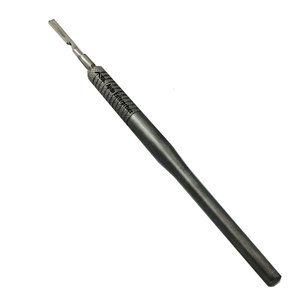 Cuchillo Quirúrgico de Acero Inoxidable con Mango Redondo, Instrumento de Precisión para Laboratorio Médico, Manualidades y Corte - Product Image 1