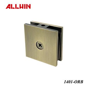 Abrazadera de cristal de ducha de latón frotado con aceite PVD de borde cuadrado de 51mm pulgadas y sistema de medición Métrico - Product Image 2