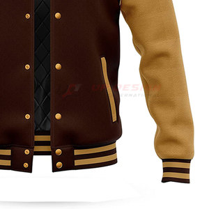 Veste Letterman sur mesure en promotion – Logo personnalisé, col montant, veste d'hiver respirante et écologique de haute qualité pour homme - Product Image 4