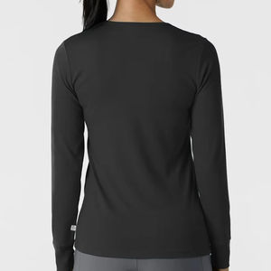 Camiseta Médica de Manga Larga Elástica y Transpirable para Mujer, Personalizable OEM, para Enfermería y Hospital - Product Image 5