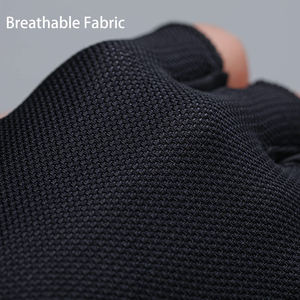 Gants de cyclisme d'été unisexes personnalisés, respirants, en polyester, avec coussinets en gel absorbant les chocs, ajustement confortable, antidérapants - Product Image 6