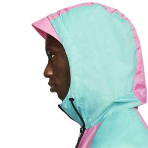 Wholesale Custom Color <b>Block</b> Men's Lightweight Windproof Hooded Jacket Streetwear Waterproof Outdoor Sport Windbreaker Coat - Product Image 5