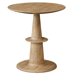<b>Round</b> <b>Wooden</b> <b>Coffee</b> <b>Table</b> With Tapered Base Handmade Scandinavian Design Living Room Furniture Unique Look Side <b>Table</b> - Product Image 1