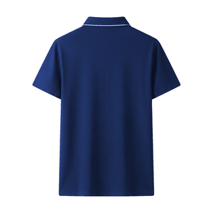 Polo à manches courtes bleu personnalisé pour homme, décontracté, en coton, pour l'été, le golf, le sport, vêtements décontractés pour affaires, fabricant - Product Image 2