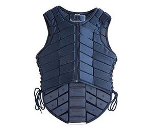 Chaleco de Seguridad Unisex para Montar a Caballo, Transpirable, de Neopreno, con Cierre de Cremallera, Color Negro Sólido, Equipo de Protección Ecuestre - Product Image 4