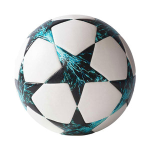 Ballon de football d'entraînement en cuir PU cousu à la machine, taille officielle 5, haute qualité, vente en gros, prêt à être expédié - Product Image 4