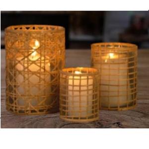 Support de Bougie en Bambou de Style Luxe pour Décoration de Maison, Hôtel, Mariage, Fête, Dîner – Support de Bougie en Bois de Designer - Product Image 1