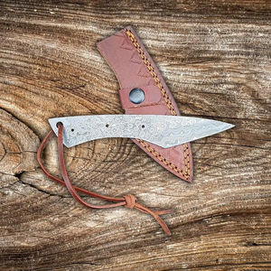Cuchillo Burraq Personalizado Hecho a Mano con Hoja de Acero de Damasco, Diseño de Gota de Lluvia, Multifuncional, para Exteriores, 7.5 Pulgadas, Regalo Perfecto, OEM - Product Image 2
