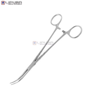 Overholt <b>Clamp</b> Forceps 21.0cm Curved Surgical Instrument Manual Power MOL Wholesale for Thoracic Abdominal Medications - Product Image 4