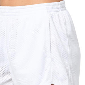 Pantalones cortos de malla elegantes para mujer con cintura con cordón, de secado rápido y tela elástica. - Product Image 3