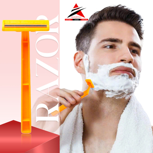 Liyu มีดโกนแบบใช้แล้วทิ้งสำหรับผู้ชายทำจากสแตนเลสสตีลธรรมชาติมีดีไซน์แบบคู่เป็นมิตรต่อสิ่งแวดล้อม - Product Image 1