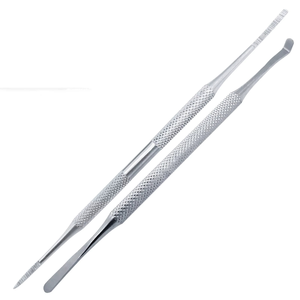 Limes à ongles en acier inoxydable inclinées de haute qualité 2026, 3 pièces, à double extrémité, pour sourcils, ongles incarnés et bords latéraux - Product Image 3