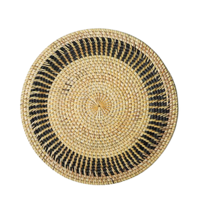 Tropical Rattan <b>Table</b> <b>Mat</b> Hand-Made <b>Round</b> Placemat for Island Style Dining Decor Beach House <b>Table</b> Accessory - Product Image 1