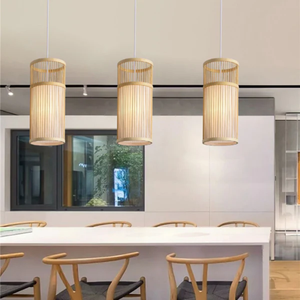 Bamboo Ceiling Light with Handcrafted Woven Structure Eco Friendly Material and Warm Light Effect Suitable for Home Decor - Product Image 5