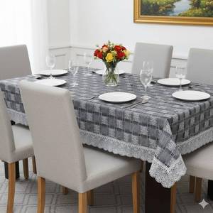 Home Decorative Best Selling Designer Cotton <b>Tablecloths</b> with Custom Embroidery for Hotels and Banquet Halls - Product Image 4