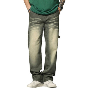Jean décontracté pour homme, léger, taille mi-haute, coupe ample, respirant et confortable, style tendance - Product Image 3