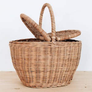Cheap Price Rattan Picnic Basket New Style Rattan Camping <b>Hamper</b> Baskets Wholesale OEM Accepted - Product Image 2