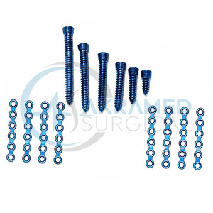 Craniomaxillofacial <b>Mini</b> Locking Straight Plate and Self <b>Drilling</b> Screw Set 29PCS Veterinary Orthopedic Implant CE ISO - Product Image 2