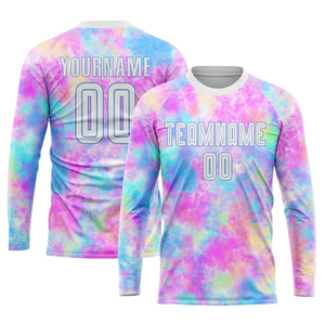 Custom White-<b>light</b> Blue Heat-transfer Printing 100% Polyester V-<b>neck</b> Soccer Uniform Jersey Short Sleeve Upf 50 Quick Dry Adult - Product Image 3