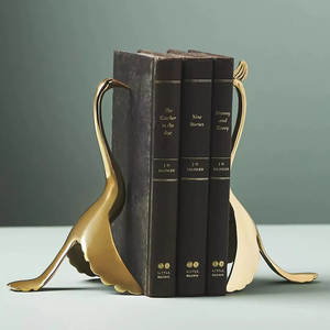 Porte-livres décoratifs en métal pour bureau, bibliothèque, organisateur de livres pour maison et bureau modernes - Product Image 1