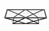 Table console en métal noir, table d'appoint moderne pour entrée, table d'appoint géométrique pour salon, couloir