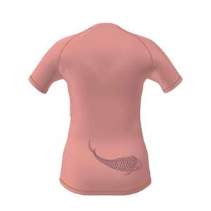 Camiseta Deportiva de Manga Corta para Mujer, con Estampado de Pez Koi Rosa, de Secado Rápido - Product Image 2