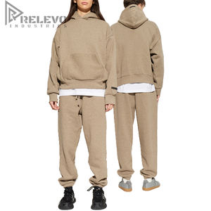 Conjunto Deportivo Informal Personalizado para Hombre, Sudadera con Capucha de Forro Polar de Algodón, Pantalones Deportivos Transpirables y Ligeros para Invierno, OEM ODM - Product Image 1