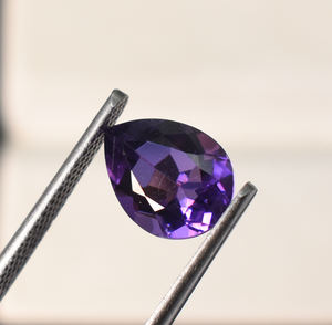 ลูกแพร์อเมทิสต์สีม่วงเจียระไนในแล็บพลอย5X3มม. ถึง9X6มม. วัสดุเพชรขนาดปรับขนาดได้ - Product Image 5