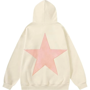 Sweat-shirts à capuche personnalisés imprimés étoiles pour femmes et hommes, mode streetwear printemps automne, manches longues, coupe ample, pulls décontractés - Product Image 5