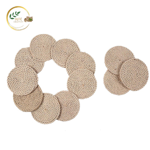 เสื่อปูโต๊ะทำจากปอกระเจาคุณภาพดีแผ่นรองจานทำจากเส้นใยธรรมชาติสำหรับผู้ซื้อขายส่งทั่วโลก - Product Image 2