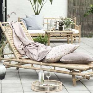 Single <b>Height</b> <b>Adjustable</b> Lightweight Aluminum Frame Sun Lounger Side <b>Table</b> Set Cushions Eco-Friendly UV Resistant Park Villa - Product Image 5