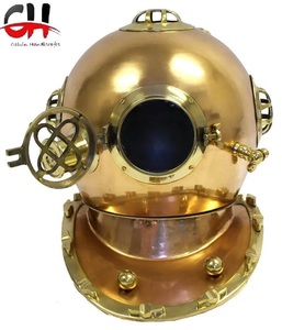 Reproducción del Casco de Buceo Mark V de la Marina de los Estados Unidos de 18 Pulgadas en Latón Sólido – Decoración Marítima KULSOOM - Product Image 4