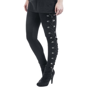 Leggings de yoga mi-taille pour femme, doux, extensibles, noirs, style punk, effet push-up, tricotés, sans coutures, résistants aux déchirures, longueur genou HI 2026 - Product Image 1