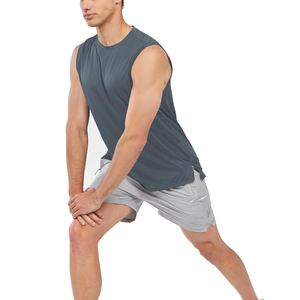 <b>Men</b> Gym <b>Vest</b> <b>Men</b>’s Summer Gym Tank Tops Cotton Breathable Outdoor Sleeveless Fitness Tops <b>Men's</b> Casual Wear Tank - Product Image 4
