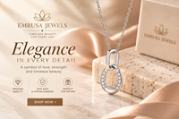 Collier pendentif cercle entrelacé en argent 925 – Design élégant de bijoux à double anneau pavé de CZ