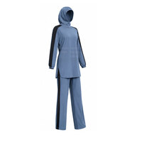 Ensemble de vêtements de sport décontractés et modestes pour femmes musulmanes, respirant, écologique, haut et pantalon de sport à manches longues, personnalisable OEM/ODM